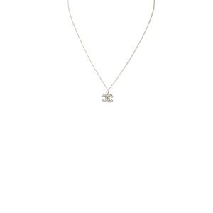 Chanel Coco Mark Silver Metal necklace